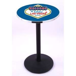  Welcome to Las Vegas (L214) 42 Tall Logo Pub Table by Holland Bar 