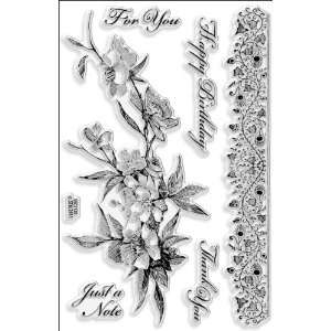  Stampendous Perfectly Clear Stamps Rose Branch Everything 