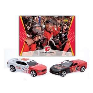  Calgary Flames NHL Home and Road Charger and Corvette 2 