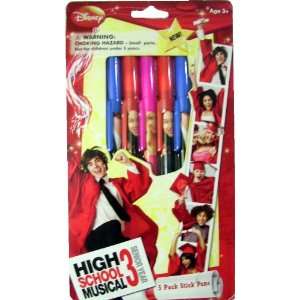  High School Musical 3 Senior Year Stick Pens 5 to a Pack 