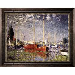 Claude Monet Argenteuil Framed Canvas Art  