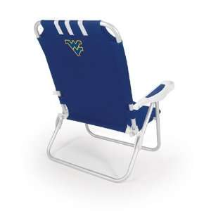  West Virginia Mountaineers Monaco Beach Chair (Blue 