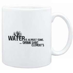 Mug White  Water is almost gone  drink Saint Clements  Drinks 
