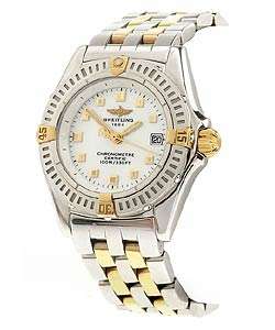 Breitling Callistino Womens Two Tone Pilot Bracelet Watch   
