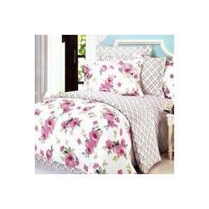    [Rural Rose] 100% Cotton 5PC Comforter Set (Full Size)   [Rural 
