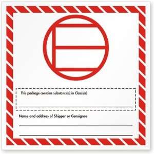  Dangerous Goods in Excepted Quantities White Litho Paper 