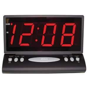  2.5 Large Red Numbers Desk or Wall Clock