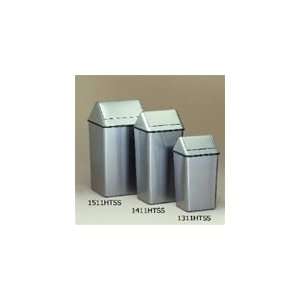    Swing Top Receptacle Stainless Steel   19x19x39 in.