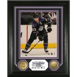  Dustin Brown Photomint w/ 2 24KT Gold Coins Sports 