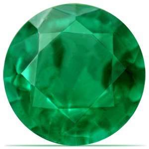  0.97 Carat Loose Emerald Round Cut Jewelry