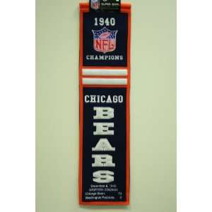  1940 Chicago Bears NFL Champions Heritage Banner