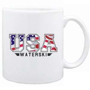 New  Usa Waterski / Flag Clip   Army  Mug Sports 