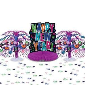  Jewel Tone Happy New Year Table Decorating Kit 11pc Toys 