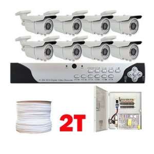 Complete High End 8 Channel Real Time (2TB HD) DVR Surveillance CCTV 