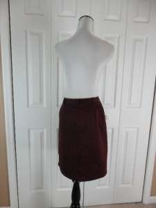 Eddie Bauer Plum Cotton Blend Casual Skirt Size 14  