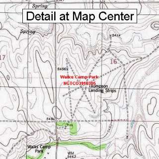 USGS Topographic Quadrangle Map   Walks Camp Park, Colorado (Folded 