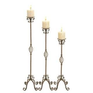   Floor Standing Wrought Metal (Light Weight) Candle Holders Home