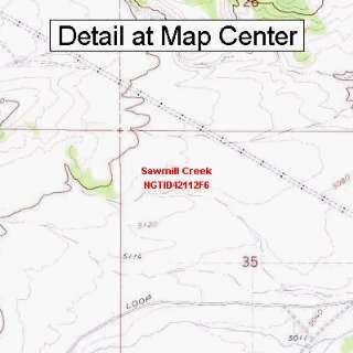  USGS Topographic Quadrangle Map   Sawmill Creek, Idaho 