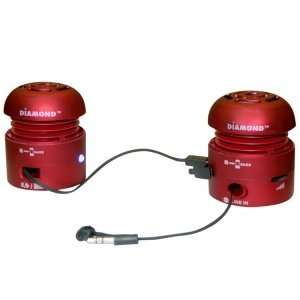   Portable Speakers for iPhone, iPad and Smartphone   Red (MSP100R