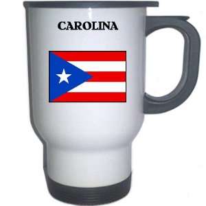  Puerto Rico   CAROLINA White Stainless Steel Mug 
