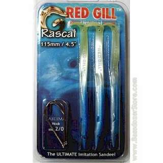 Original Red Gill Sand Eel Lures ~ Teasers for Striped Bass 