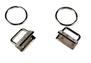 50   1.5 Key Fob Chain Wristlet Hardware Sets with Key Ring  
