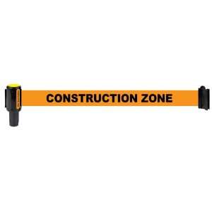 Banner Stakes 20100048 Orange Polyester Fabric Construction Zone 