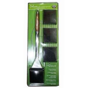  Deluxe Grill Cleaning Tool with 3 Replacement Heads Patio 