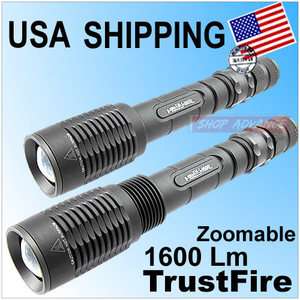 TrustFire 1600Lm Zoomable Z1 CREE XML XM L T6 LED Flashlight Torch 