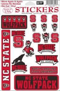 18 North Carolina State Wolfpack NCS Decal Stickers 072118262090 