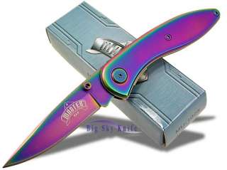 Master Cutlery Rainbow spectrum Pocket Folder Knife  