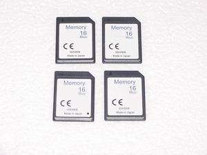 FOUR 16MB Digital Camera SD Memory Card 16 MB  
