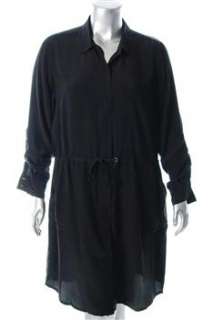 Eileen Fisher NEW Plus Size Casual Dress Black Silk Sale 1X  