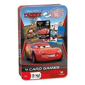   Pixar Cars 2, Set of 4 Card Games in Collectible Storage Tin Toys