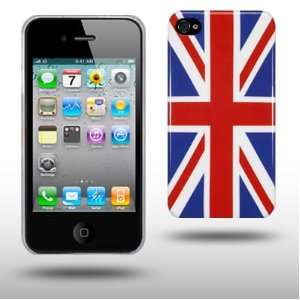  IPHONE 4 UNION JACK BACK COVER / CASE / SHELL / SKIN / GEL 