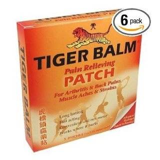 Tiger Balm Patch, Pain Relieving Patch, 5 Count Packages (Pack of 6)
