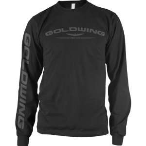 Honda Goldwing Mens Long Sleeve Sports Wear Shirt   Black / X Large