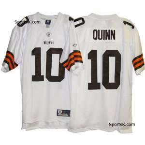  Browns Brady Quinn Premier Stitched Jersey (Sale) Sports 