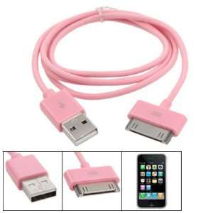   1M Pink USB Charger Transfer Data Cable for iPhone 3G Electronics