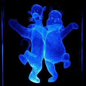  Laser Etched 3D Crystal Disney Winnie the Pooh Tigger 