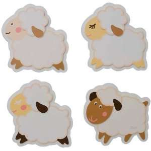 Counting Sheep Wooden Wall Plaques   Set of 4