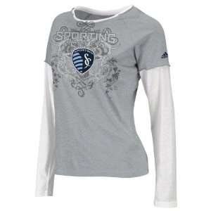  Sporting Kansas City Womens Grey adidas Grey Center Crest 