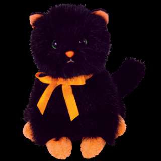 TY STORE Beanie JINXY Black Halloween Cat Rare 7 MWMT  