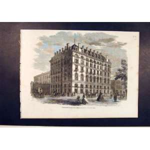  London Bridge Railway Terminus Hotel Print 1861