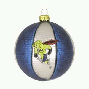  Pack of 2 NCAA Tulsa Glass Basketball Christmas Ornaments 