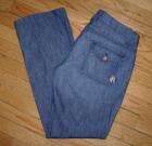 RICH & SKINNY Cargo Jeans In Crazy Navy Wash Low Rise Boot Cut 26 x 29 