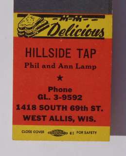  Matchbook Sexy PinUp Hillside Tap Lamp West Allis WI Milwaukee Co