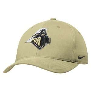   Nike Purdue Boilermakers Gold Swoosh Flex Fit Hat
