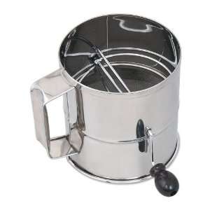 Browne Foodservice S/S 8 Cup Rotary Flour Sifter  