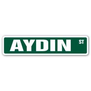  AYDIN Street Sign name kids childrens room door bedroom 